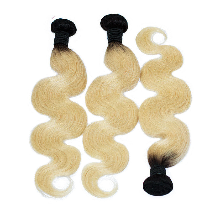 T-Color Hairpin, Inverted Hair Weave, Two-Color Hair Weave