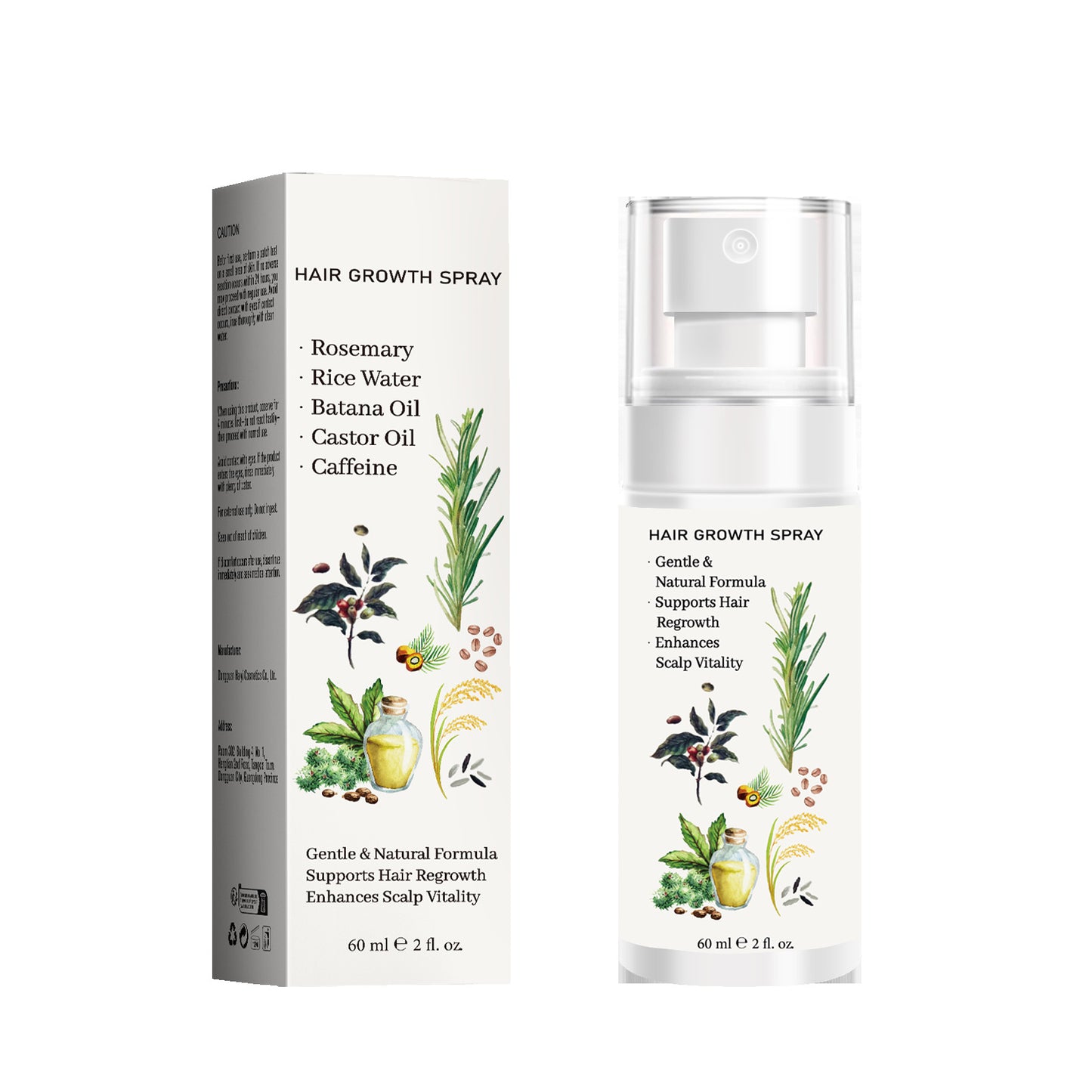 Hair Styling Cream Spray Sparse Solid Dense